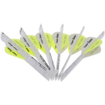 NAP Quikfletch Twister Fletch Rap White and Yellow 2 in.