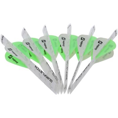 NAP Quikfletch Quickspin 4 Fletch Rap White and Green 2 in.