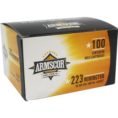 Armscor Range Value Pack Rifle Ammo 223 Rem. 55 gr. FMJ 100 rd.