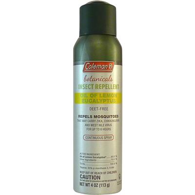 Coleman Botanicals Insect Repellent Lemon Eucalyptus 4oz - Continuous Spray