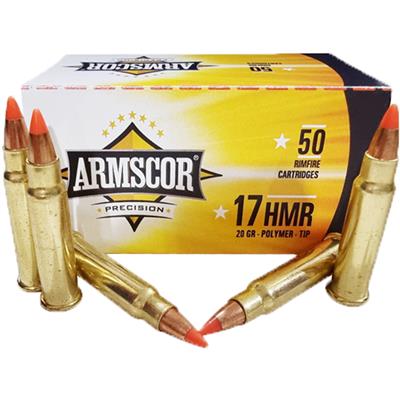 Armscor Rimfire Ammo 17 HMR 20 gr. P-Tip 50 rd.