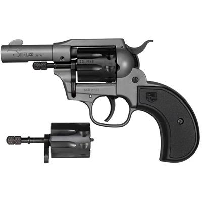 Diamondback DB Birdshead Sidekick Revolver 22 LR/Mag 3 in. Dark Gray 9 rd.