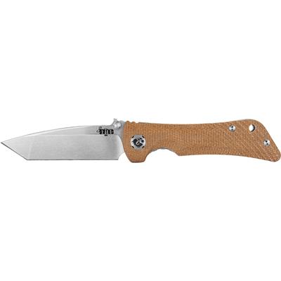 Southern Grind Spider Monkey Folding Knife 3.25 in. Tanto Stain w/ Micarta Handle