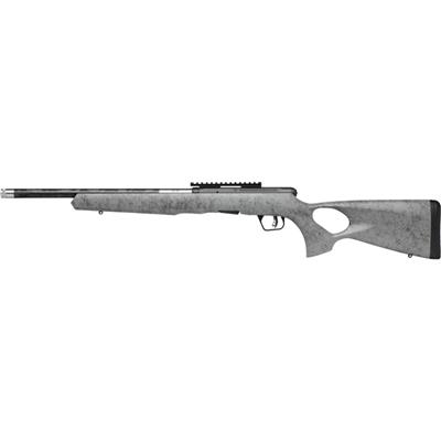 Savage B22 TimberLite Thumbhole Rifle 22 WMR 18 in. Grey Stock/Black Webbing 10 rd