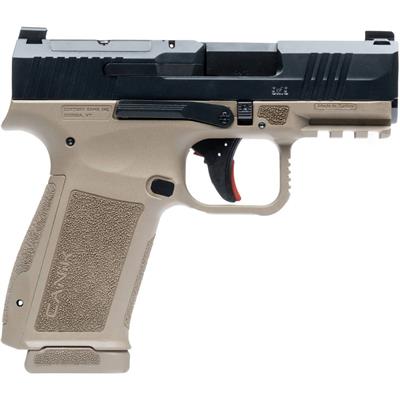 Canik Mete MC9 L Pistol  9mm 3.18 in . Black Slide / FDE Frame 17 Rd.