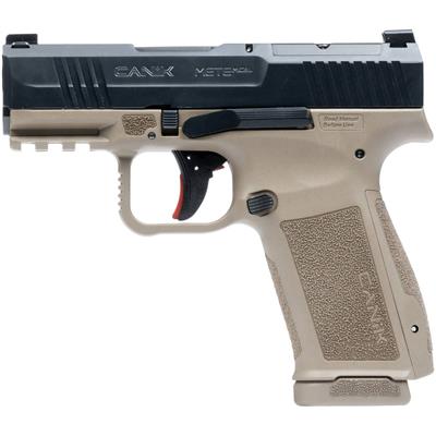 Canik Mete MC9 L Pistol  9mm 3.18 in . Black Slide / FDE Frame 17 Rd.