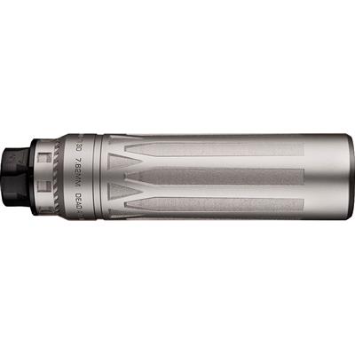 Dead Air Nomad TI XC Suppressor 7.62mm w/Xeno ADPT & DA124 Omni Brake Silver