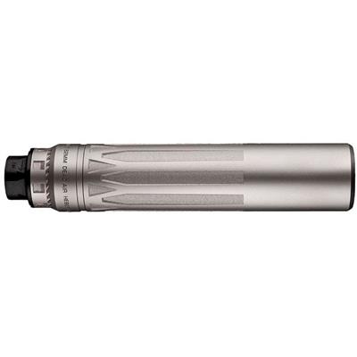 Dead Air Nomad LTI XC Suppressor 7.62mm w/Xeno ADPT & DA124 Omni Brake Silver