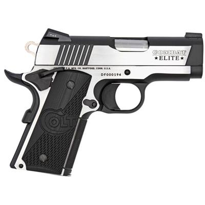 Colt 1911 Combat Elite Defender Pistol 9mm 3 in. TT Elite Two Tone 7 rd.