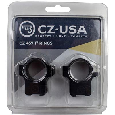 CZ 457/455 Scope Rings 1 in. 11mm Dovetail, Height 0.575in. Fits 457, 455