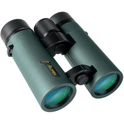 Alpen Wings Binoculars 8X42 Wide Angle, Open Bridge, BAK4 Glass, Green