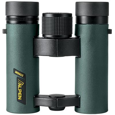 Alpen Wings Binoculars 8X26 Wide Angle, Open Bridge, BAK4 Glass, Green