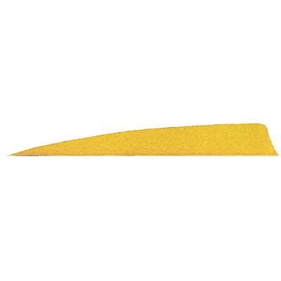 Gateway Shield Cut Feathers Neon Yellow 5 in. RW 50 pk.