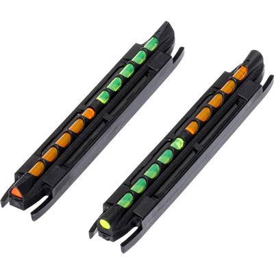 HIVIZ Two-In-One Magnetic Shotgun Sight Shotgun Rib 7/32 to 5/16 Green Orange Litepipes