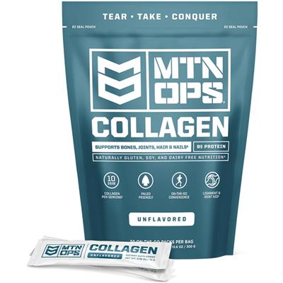 MTN OPS Collagen Unflavored Trail Packs 30 ct.