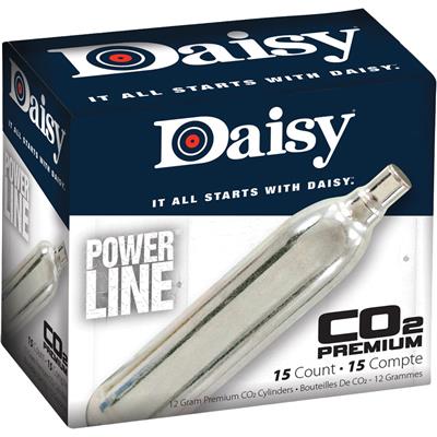 Daisy Powerline Premium CO2 Cylinders 12g 15 pk.