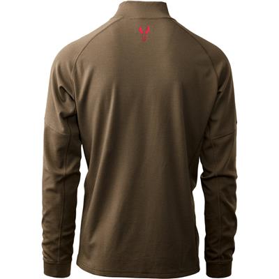 Badlands Pecora Heavyweight Merino 1/4 Zip MUD Small