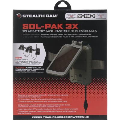 Stealth Cam FieldMax External Solar Pack 3,000MAH