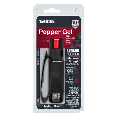 Sabre Runner Pepper Gel with Hand Strap Black