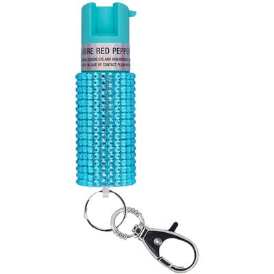 Sabre Jeweled Pepper Spray with Snap Clip Teal