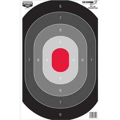 Birchwood Casey Eze-Scorer Oval Silhouette Target 23 x 35 in. 100 Pack