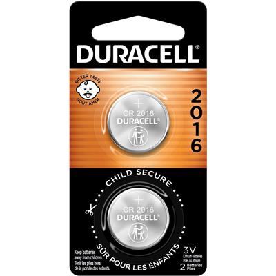 Duracell Lithium Coin Battery 2016 2 pk.