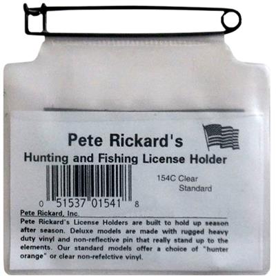 Rickards Hunting License Holder Clear