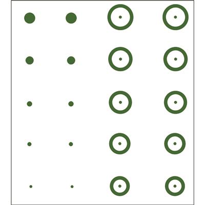 Gunstar Chubbie Target Reticle Set Green