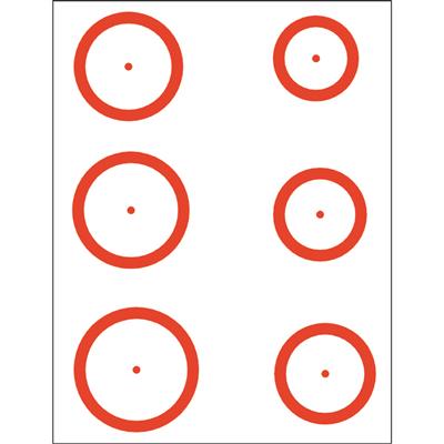 Gunstar Magnum Target Reticle Set Orange