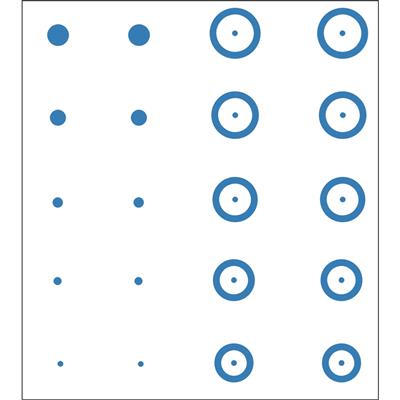 Gunstar Pro Series Chubbie Reticle Set Blue