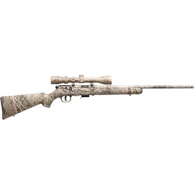 Savage 93R17 XP Rifle 17 HMR 21 in. Brush Camo w/ Scope RH