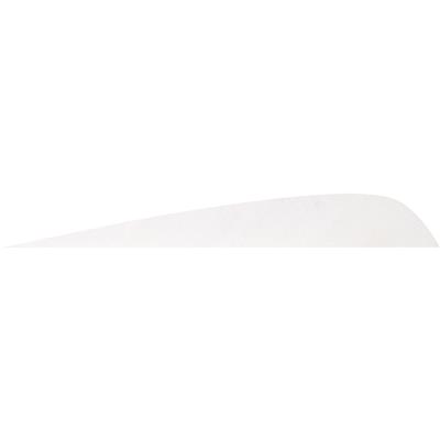 Gateway Parabolic Feathers Flo White 4 in. LW 50 pk.