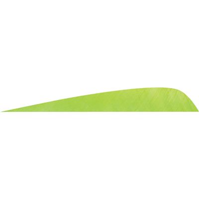 Gateway Parabolic Feathers Chartreuse 4 in. RW 50 pk.