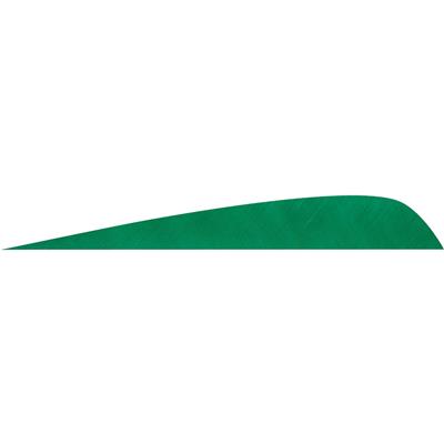 Gateway Parabolic Feathers Green 4 in. RW 50 pk.