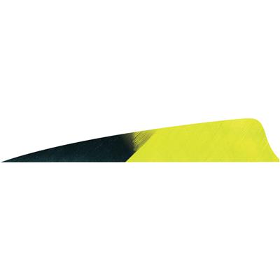 Gateway Shield Cut Feathers Kuro Lemon Lime 4 in. RW 50 pk.