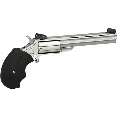 NAA Mini-Master Target Revolver 22 LR Stainless/Black 4 in. 5 rd. AS