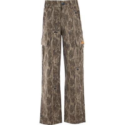 Habit Youth Bear Cave 6 Pocket Camo Pant YL-Mossy Oak New Bottomland