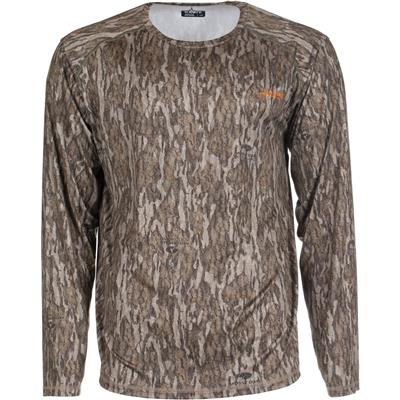 Habit Men's Siesta Cape Long Sleeve Perf Tee M-Mossy Oak New Bottomland