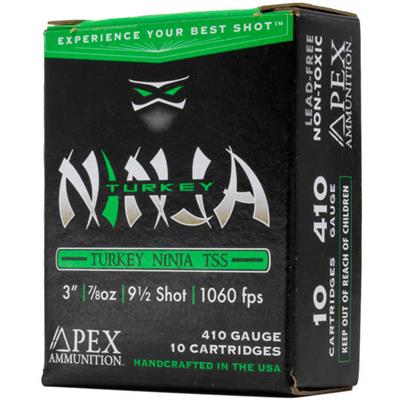 Apex Turkey TSS Ninja Shotgun Ammo .410 Bore 3 in. 7/8oz #9.5 shot  10 rd