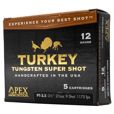 Apex Predator TSS Shotgun Ammo 12 ga. 3.5 in. 2-1/2oz #2 shot  5 rd