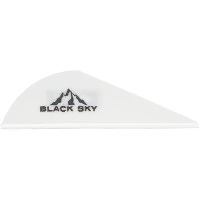 Bohning Black Sky Vane 2 in. White 100 pk.