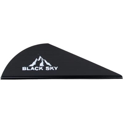 Bohning Black Sky Vane 2 in. Black 100 pk.