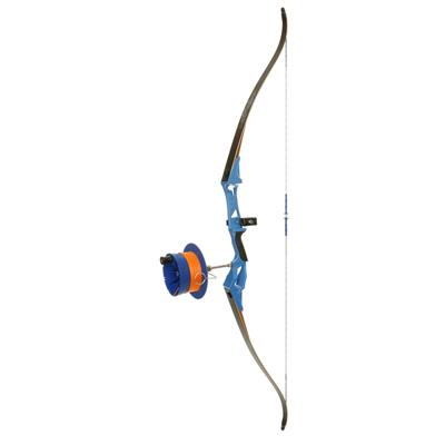 Fin Finder Bank Runner Recurve Package Blue with Sidewinder Reel RH