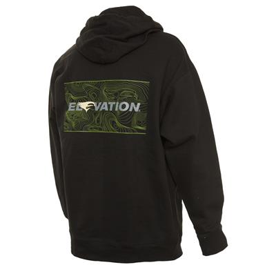 Elevation TOPO Hoody Black Large