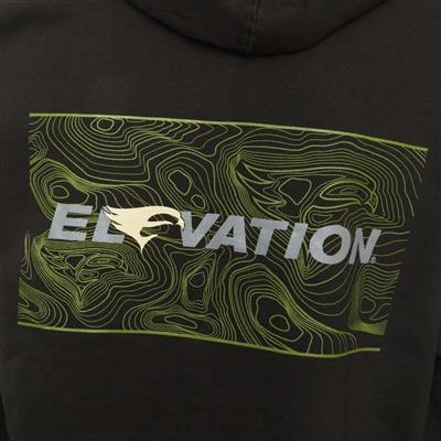 Elevation TOPO Hoody Black Large