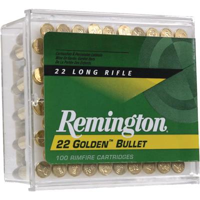 Remington Golden Bullet Rimfire Ammo 22 LR. 36 gr. HP 100 rd.