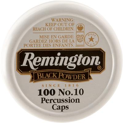 Remington Percussion Caps No. 10 100 pk. HAZMAT