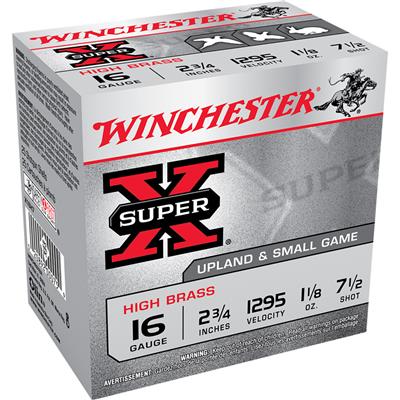 Winchester Super-X High Brass Heavy Game Load 16 ga. 2.75 in. 1 1/8 oz. 7.5 Shot 25 rd.