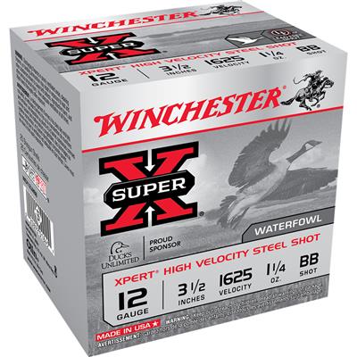 Winchester Super-X Xpert Hi-Velocity Steel 12 ga. 3.5 in. 1 1/4 oz. BB Shot 25 rd.