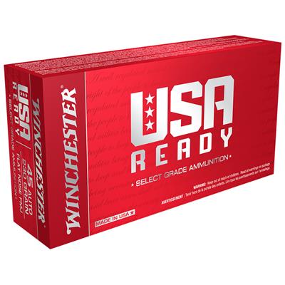 Winchester USA Ready Pistol Ammo 45 ACP 230 gr. FMJ Flat Nose 50 rd.